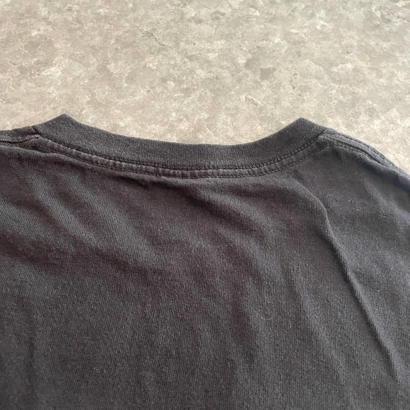 Check Meowt Cat Tee Shirt 80s Retro Outer Space Stars Galaxy Black Womens Large - Picture 9 of 12